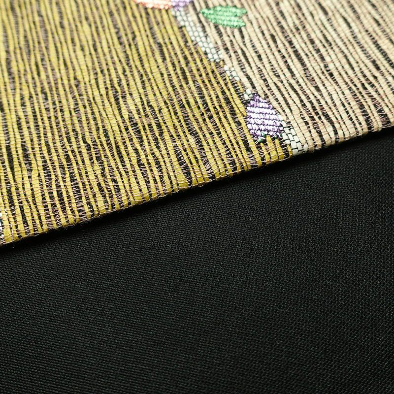 袋帯 六通柄 フォーマル用 正絹 花柄 桜 多色使い_画像12