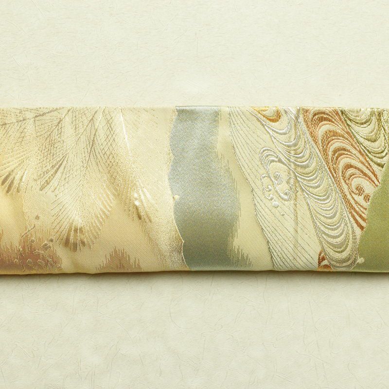 袋帯 六通柄 フォーマル用 正絹 古典柄 黄・黄土色_画像16