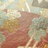袋帯 六通柄 フォーマル用 正絹 古典柄 菊 刺繍 小豆・エンジ_画像4
