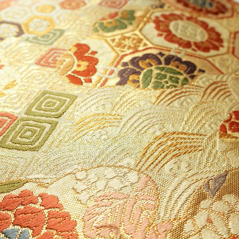 袋帯 六通柄 フォーマル用 正絹 古典柄 金・銀_画像5