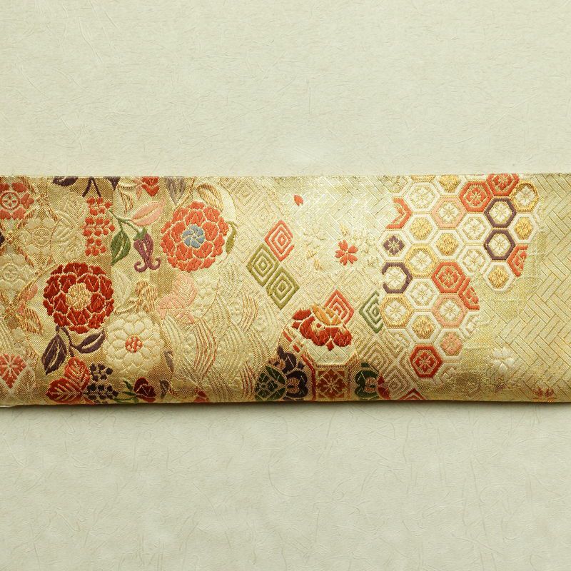 袋帯 六通柄 フォーマル用 正絹 古典柄 金・銀_画像14