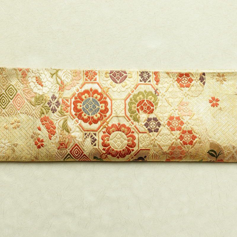 袋帯 六通柄 フォーマル用 正絹 古典柄 金・銀_画像15