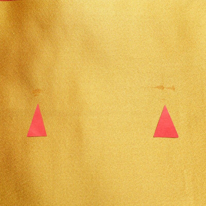 袋帯 六通柄 良品 フォーマル用 正絹 古典柄 刺繍 黄・黄土色_画像19