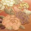 袋帯 六通柄 良品 フォーマル用 正絹 刺繍 花柄 古典柄 橙_画像3