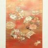 袋帯 六通柄 良品 フォーマル用 正絹 刺繍 花柄 古典柄 橙_画像8