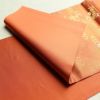 袋帯 六通柄 良品 フォーマル用 正絹 刺繍 花柄 古典柄 橙_画像10