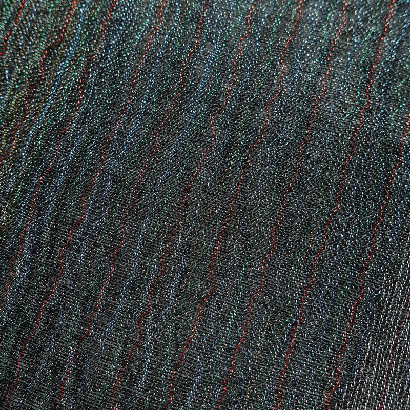 袋帯 六通柄 良品 フォーマル用 正絹 縞柄・線柄 グレー_画像3