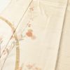 訪問着 金駒刺繍 正絹 木の葉・植物柄 袷仕立て 身丈168cm 裄丈69cm 箔 金彩 着物 クリーム_画像5