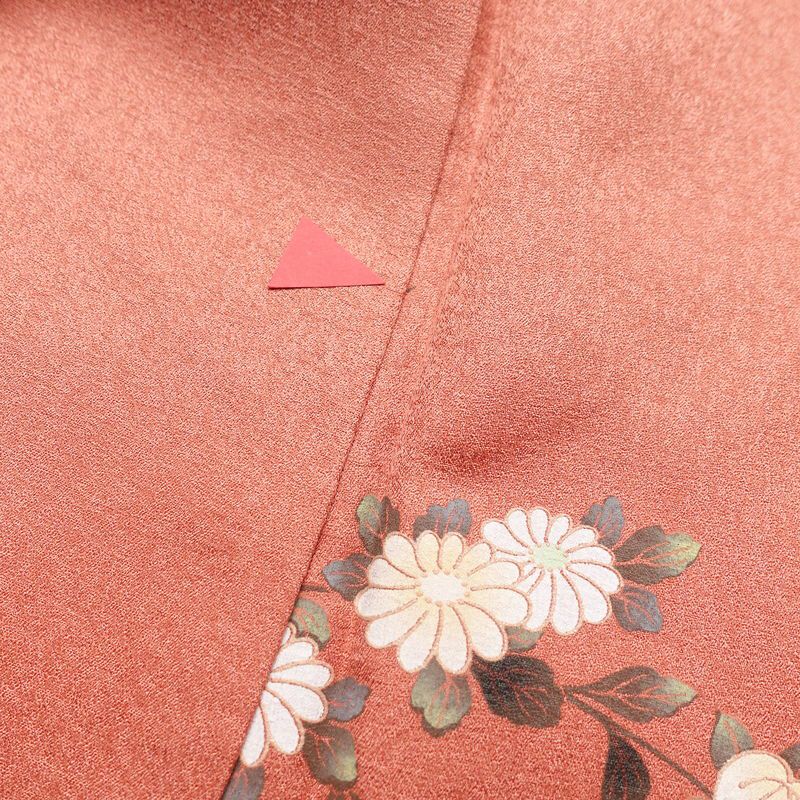 訪問着 良品 正絹 花柄 袷仕立て 身丈171cm 裄丈70.5cm 着物 フォーマル 箔 ピンク_画像16