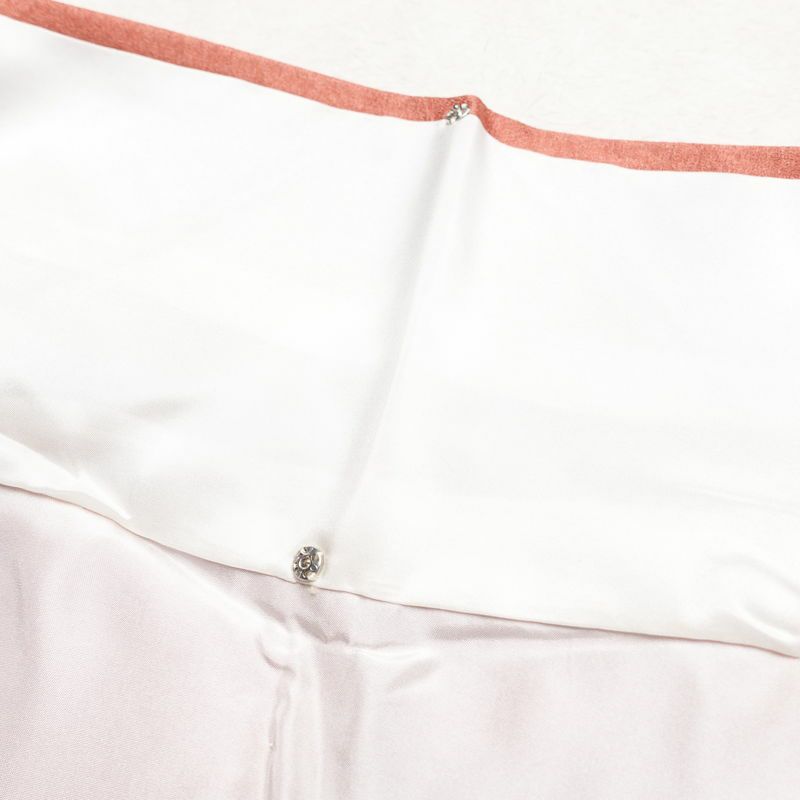 訪問着 良品 正絹 花柄 袷仕立て 身丈171cm 裄丈70.5cm 着物 フォーマル 箔 ピンク_画像19