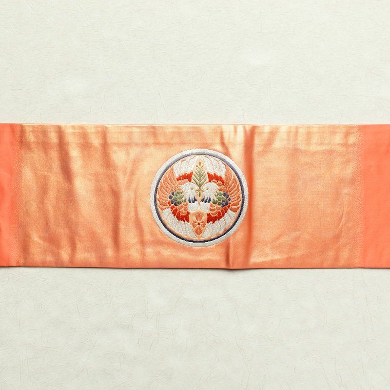 名古屋帯 太鼓柄 正絹 古典柄 名古屋仕立て ピンク_画像11