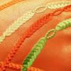 名古屋帯 太鼓柄 正絹 古典柄 名古屋仕立て 刺繍 橙_画像3