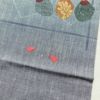 名古屋帯 太鼓柄 正絹 吊るし柿 その他の柄 名古屋仕立て 刺繍 青・紺_画像10