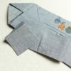 名古屋帯 太鼓柄 正絹 吊るし柿 その他の柄 名古屋仕立て 刺繍 青・紺_画像21