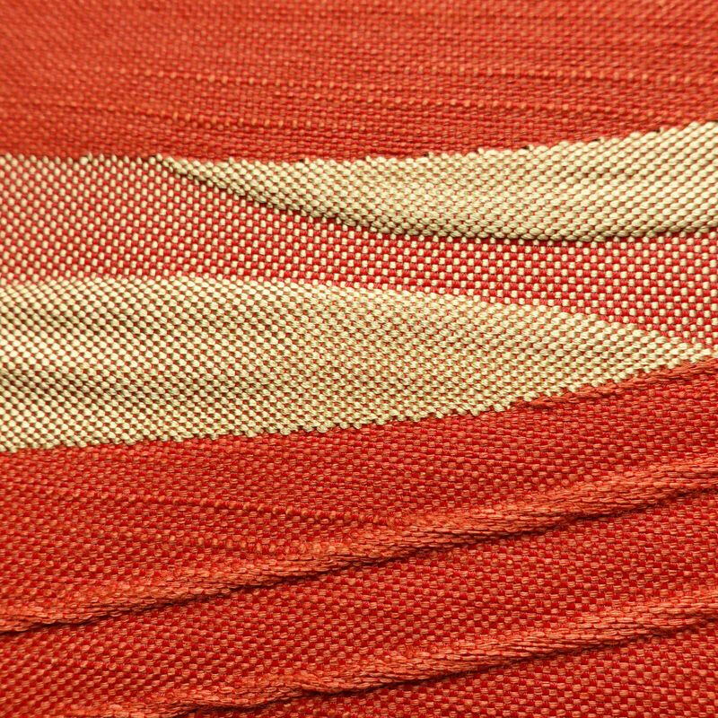 名古屋帯 太鼓柄 正絹 流水・波柄 松葉仕立て 橙_画像6