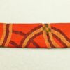 名古屋帯 六通柄 正絹 幾何学柄・抽象柄 松葉仕立て 橙_画像14