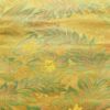 名古屋帯 六通柄 美品 正絹 木の葉・植物柄 名古屋仕立て 黄・黄土色_画像2