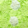 帯揚げ 絞り 正絹 花柄 緑・うぐいす色_画像2