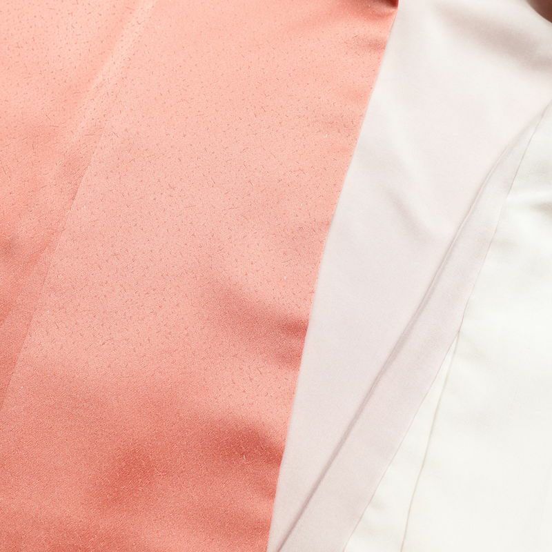 付け下げ 和田光正 落款入り 正絹 古典柄 袷仕立て 身丈168.5cm 裄丈63.5cm 箔 一部しつけ糸付き ピンク_画像17