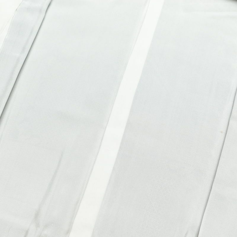 紬 しつけ糸付き 正絹 幾何学柄・抽象柄 袷仕立て 身丈160.5cm 裄丈63.5cm 紬着物 茶_画像17