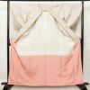 大島紬 良品 証紙なし 正絹 木の葉・植物柄 袷仕立て 身丈163.5cm 裄丈68.5cm 白_画像3