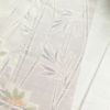 大島紬 良品 証紙なし 正絹 木の葉・植物柄 袷仕立て 身丈163.5cm 裄丈68.5cm 白_画像17