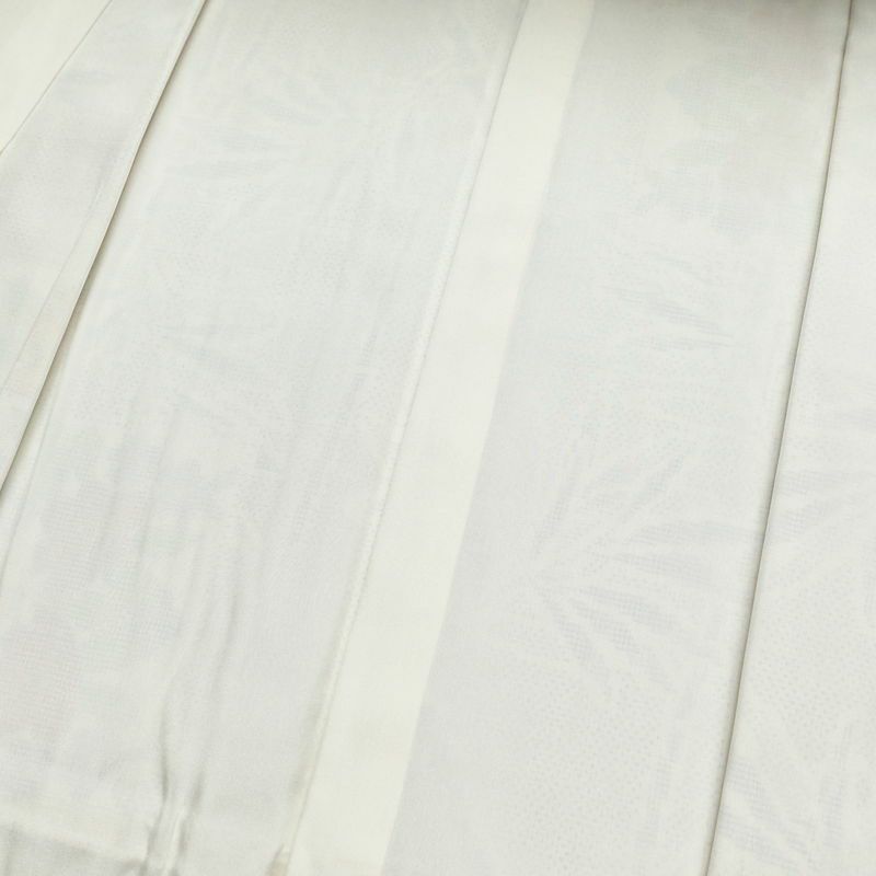 大島紬 良品 証紙なし 正絹 木の葉・植物柄 袷仕立て 身丈163.5cm 裄丈68.5cm 白_画像18