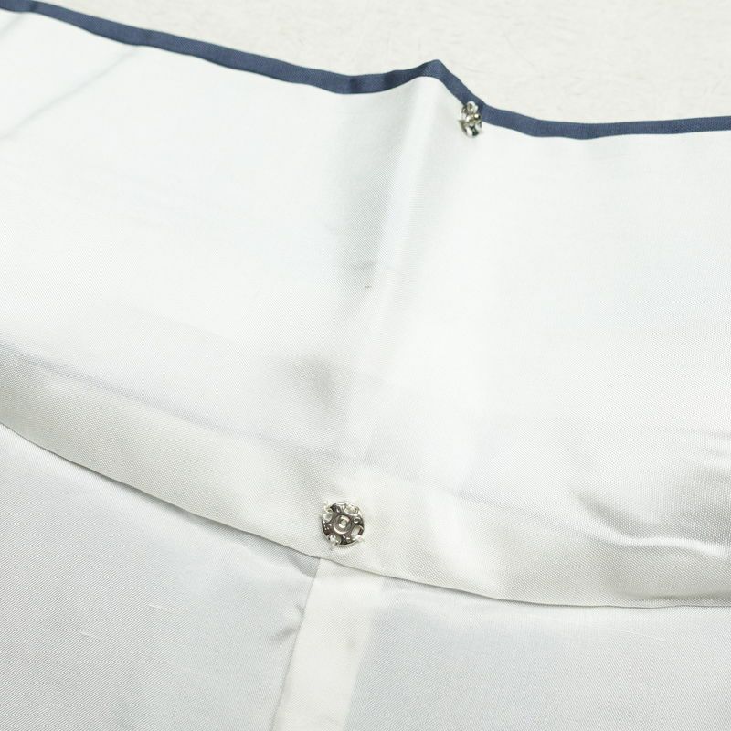 紬 正絹 縞柄・線柄 袷仕立て 身丈166cm 裄丈70.5cm 紬着物 青・紺_画像16