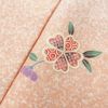小紋 良品 正絹 花柄 袷仕立て 身丈158.5cm 裄丈63.5cm 金彩 古典 桜 ピンク_画像6