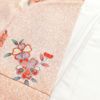 小紋 良品 正絹 花柄 袷仕立て 身丈158.5cm 裄丈63.5cm 金彩 古典 桜 ピンク_画像16