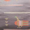 袋帯 六通柄 フォーマル用 正絹 人物・動物柄 紫・藤色_画像2
