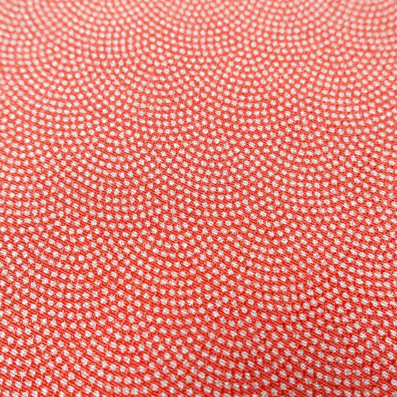 小紋 良品 鮫小紋 しつけ糸付き 正絹 古典柄 袷仕立て 身丈156.5cm 裄丈63.5cm 共八掛 小紋着物 橙_画像6