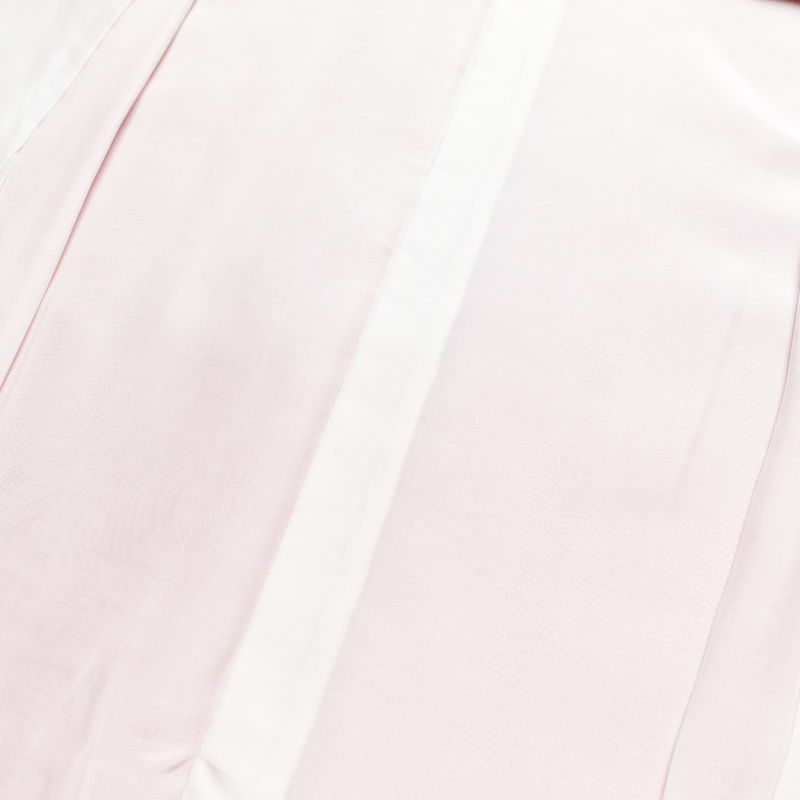 小紋 良品 鮫小紋 しつけ糸付き 正絹 古典柄 袷仕立て 身丈156.5cm 裄丈63.5cm 共八掛 小紋着物 橙_画像17