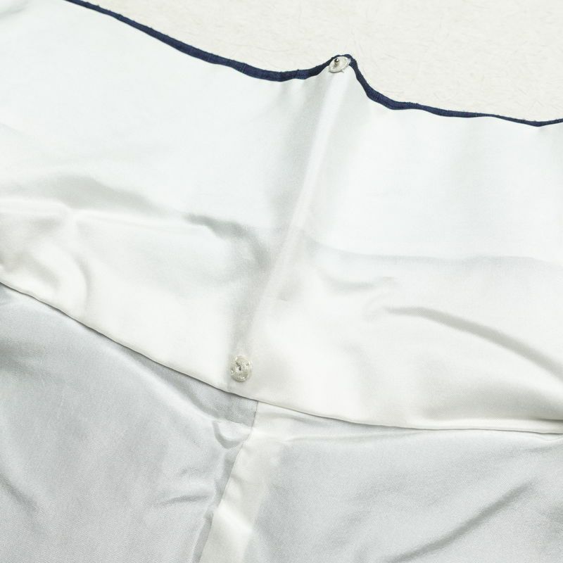 紬 正絹 縞柄・線柄 袷仕立て 身丈163.5cm 裄丈66.5cm 紬着物 青・紺_画像19