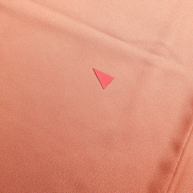 付け下げ 正絹 古典柄 袷仕立て 身丈159.5cm 裄丈64.5cm 着物 刺繍 橙_画像11