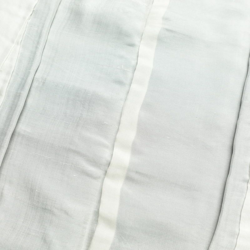 付け下げ しつけ糸付き 正絹 木の葉・植物柄 袷仕立て 身丈159cm 裄丈68cm 附下 着物 茶_画像17