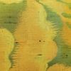 名古屋帯 ふくれ織 六通柄 美品 正絹 木の葉・植物柄 名古屋仕立て 一部しつけ糸付き 緑・うぐいす色_画像4