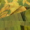 名古屋帯 ふくれ織 六通柄 美品 正絹 木の葉・植物柄 名古屋仕立て 一部しつけ糸付き 緑・うぐいす色_画像17