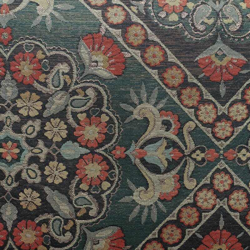 袋帯 六通柄 良品 フォーマル用 正絹 幾何学柄・抽象柄 緑・うぐいす色_画像2