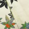 小紋 しつけ糸付き 正絹 木の葉・植物柄 袷仕立て 身丈159cm 裄丈63.5cm 着物 白_画像12