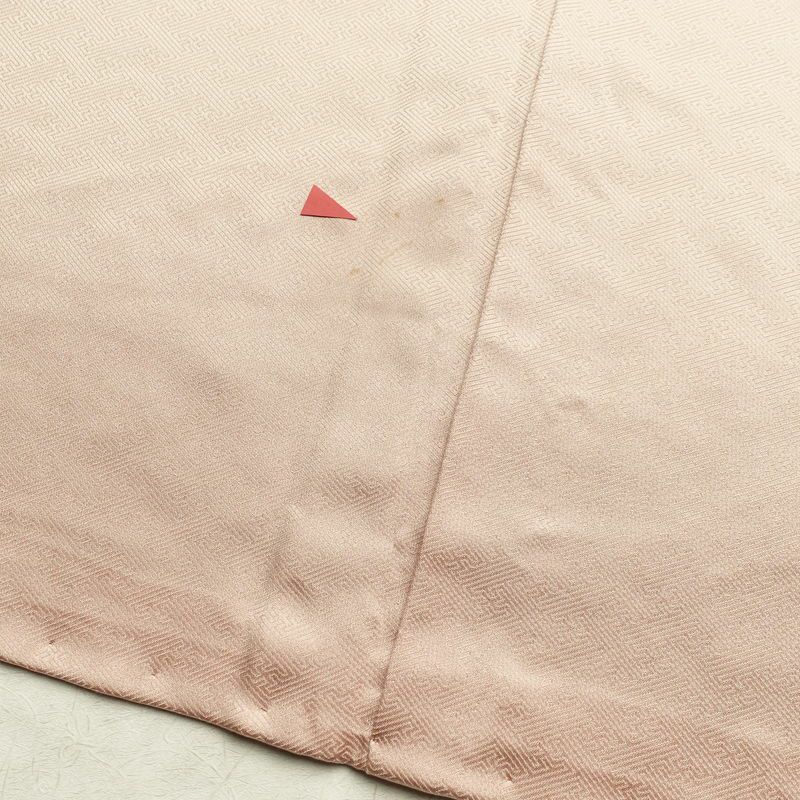 付け下げ 絞り 正絹 古典柄 袷仕立て 身丈167cm 裄丈69cm 箔 刺繍 金彩 フォーマル 附下 着物 茶_画像19