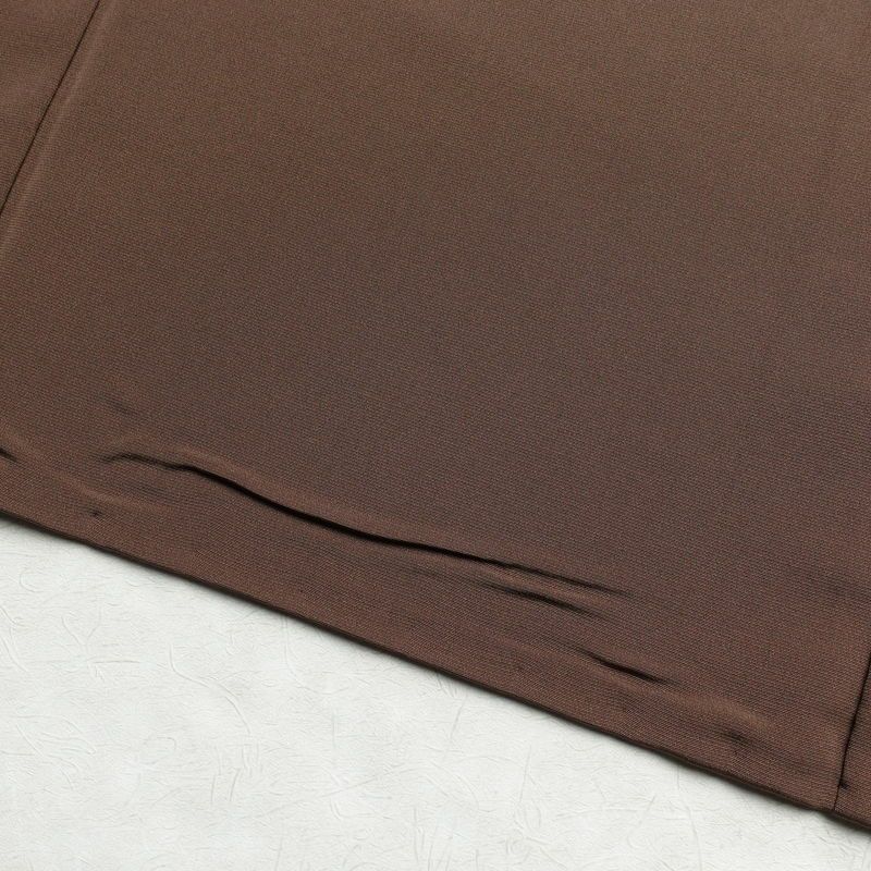 色留袖 落款入り しつけ糸付き 金駒刺繍 一つ紋付き 正絹 人物・動物柄 袷仕立て 身丈156cm 裄丈64.5cm 箔 刺繍 共八掛 茶_画像21