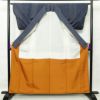 紬 しつけ糸付き 正絹 縞柄・線柄 袷仕立て 身丈161cm 裄丈64cm 青・紺_画像3