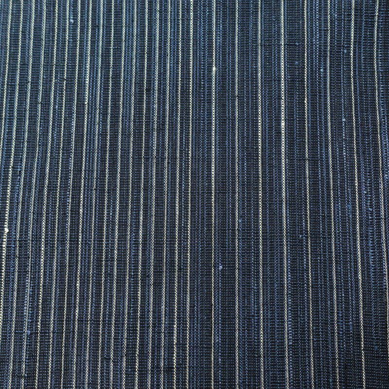 紬 しつけ糸付き 正絹 縞柄・線柄 袷仕立て 身丈161cm 裄丈64cm 青・紺_画像6