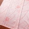 小紋 良品 絞り 正絹 花柄 袷仕立て 身丈165cm 裄丈68cm 小紋着物 ピンク_画像4