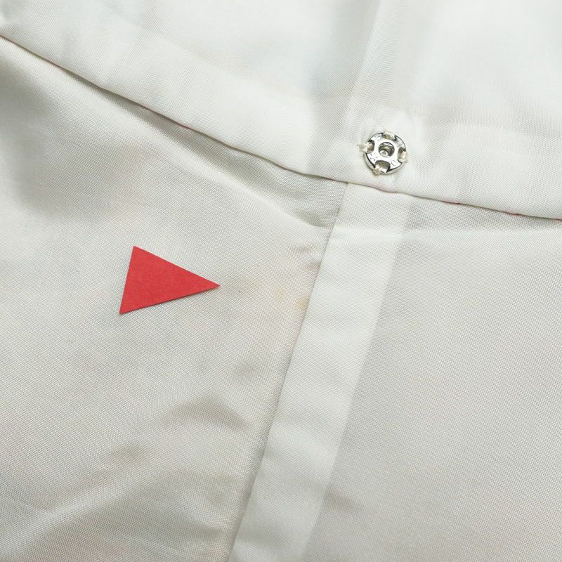 小紋 良品 縮緬 総柄 正絹 幾何学柄・抽象柄 袷仕立て 身丈161cm 裄丈64.5cm 小紋着物 多色使い_画像18