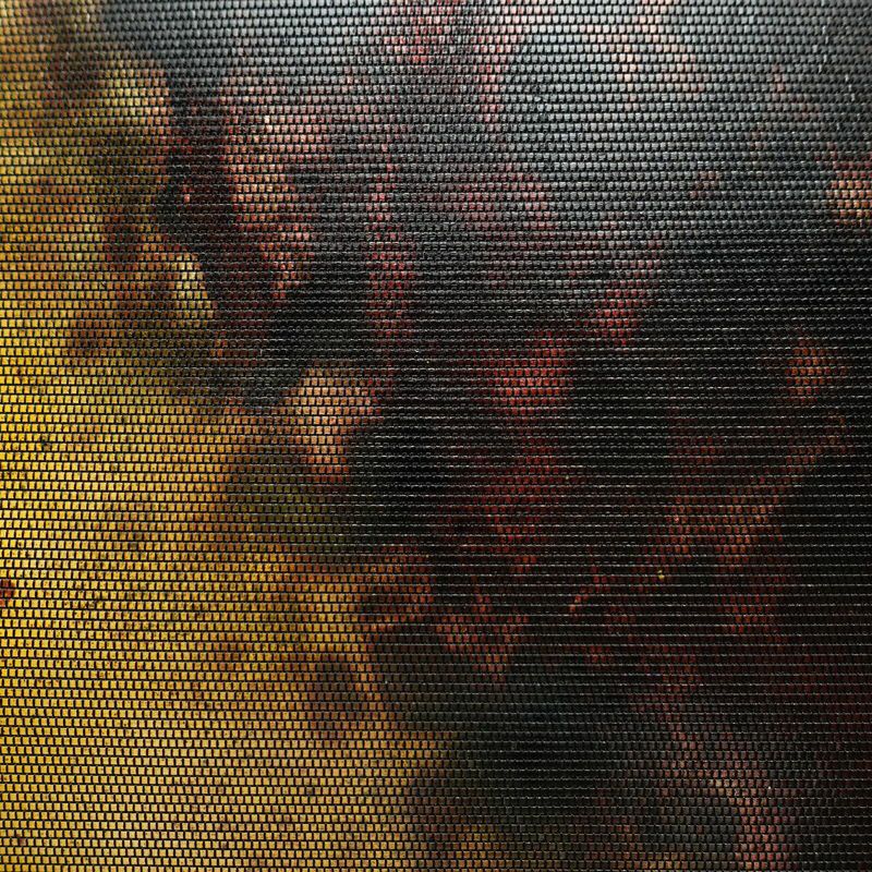 袋帯 六通柄 フォーマル用 正絹 幾何学柄・抽象柄 袷仕立て 箔 茶_画像3