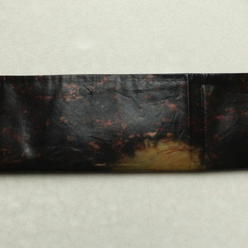 袋帯 六通柄 フォーマル用 正絹 幾何学柄・抽象柄 袷仕立て 箔 茶_画像14