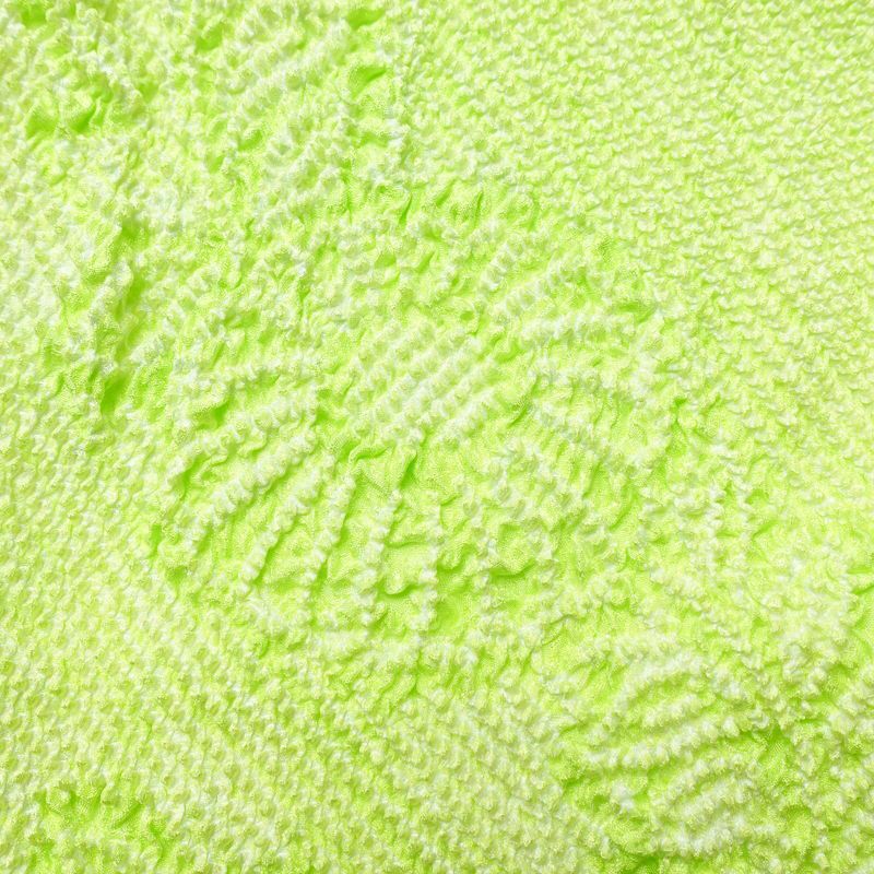 帯揚げ 良品 絞り 正絹 花柄 緑・うぐいす色_画像6
