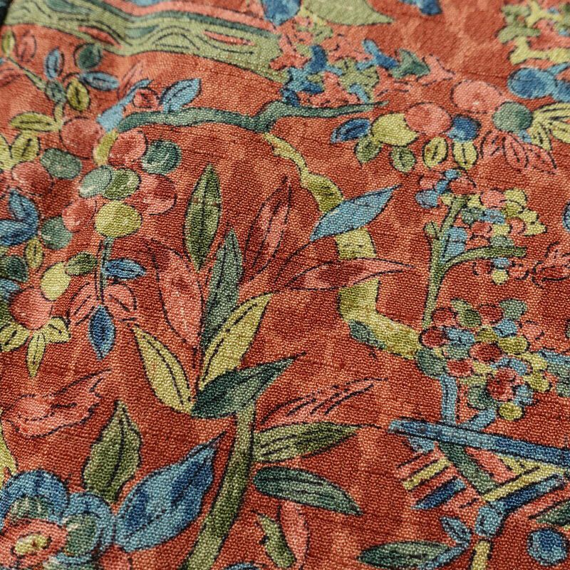 紬 良品 後染め 正絹 幾何学柄・抽象柄 袷仕立て 身丈153cm 裄丈64cm 茶_画像8